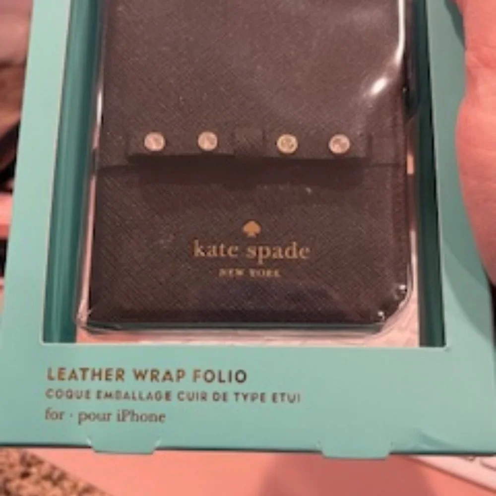 Kate Spade iPhone X Leather Wrap Folio Case - Chic Protection for Your Device